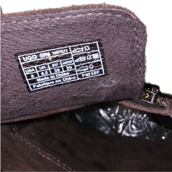 UGG Australia Dayle Lodge Brown, Tall Leather Riding Boots - Ladies Size 8 - Picture 9 of 10